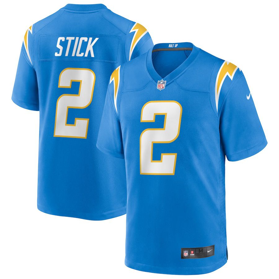 Men Los Angeles Chargers #2 Easton Stick Nike Powder Blue Game NFL Jersey